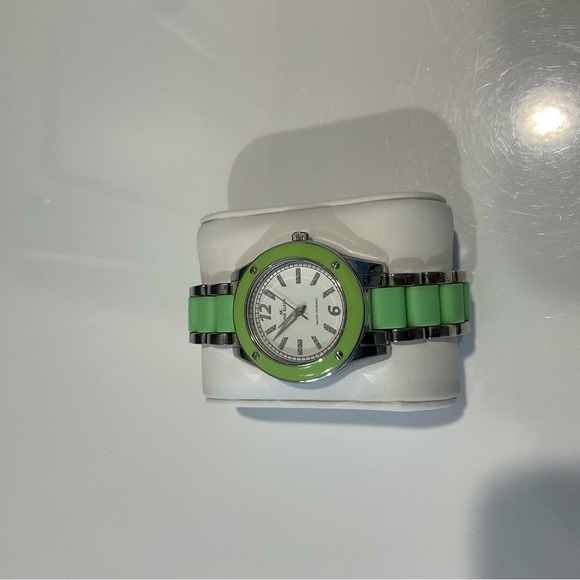 Anne Klein Green and Silver Women's Watch - Picture 1 of 5